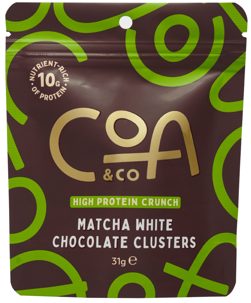 Matcha White Chocolate Clusters, 31gm