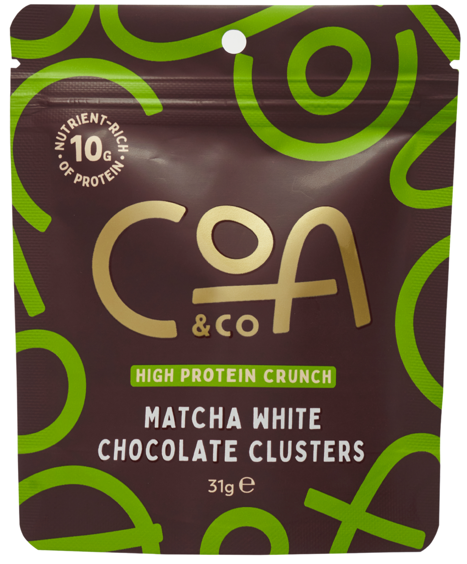 Matcha White Chocolate Clusters, 31gm