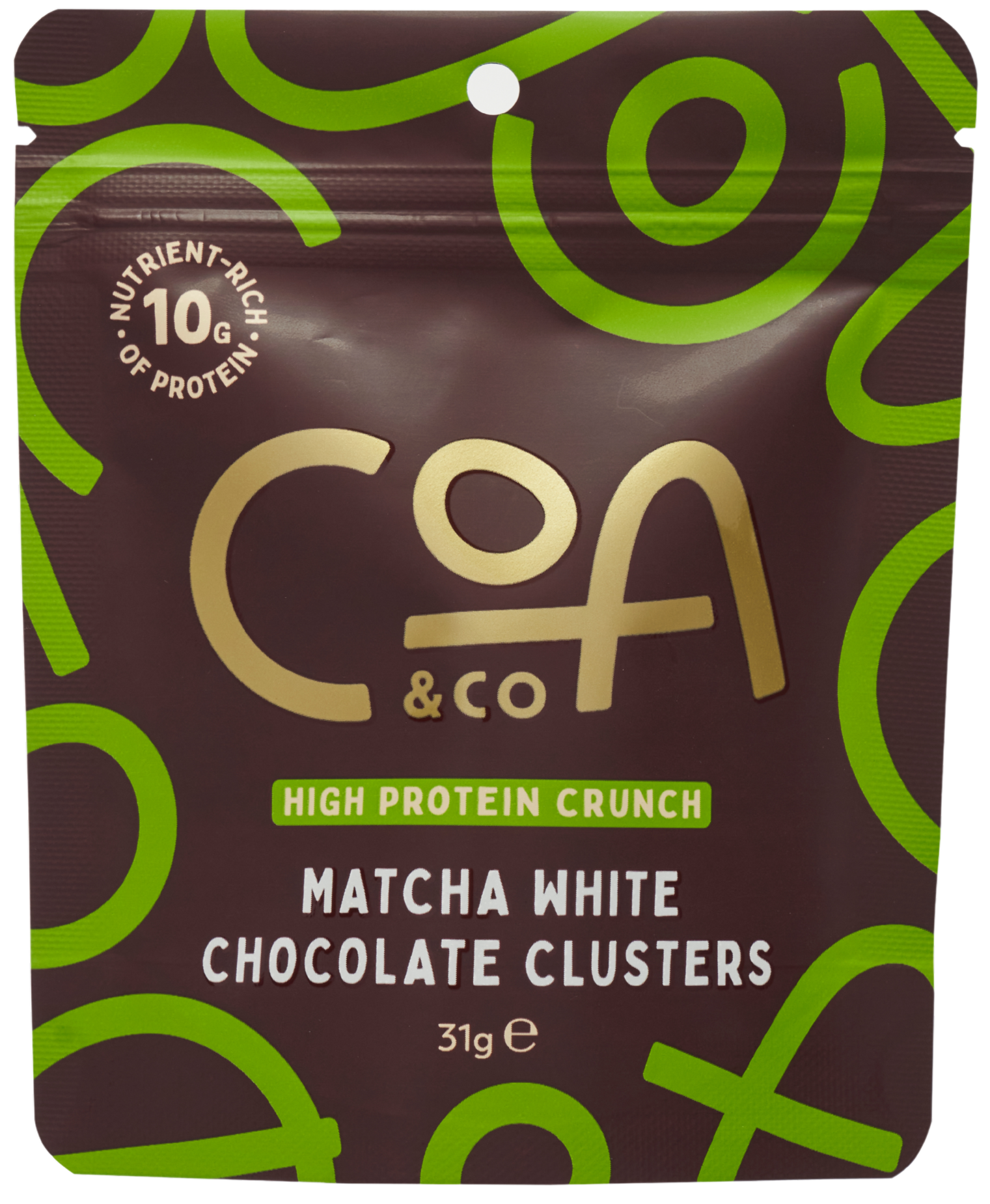 1Matcha White Chocolate Clusters 31gm