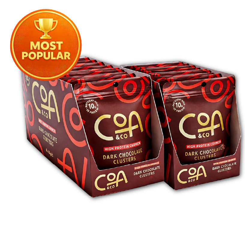 COA & Co — Dark Chocolate Protein Clusters (10-Pack Box)