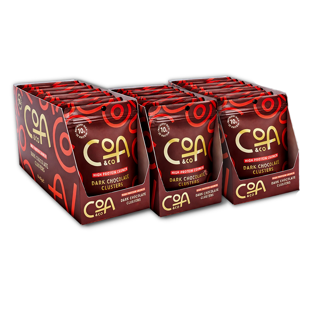 COA & Co — Dark Chocolate Protein Clusters (10-Pack Box)