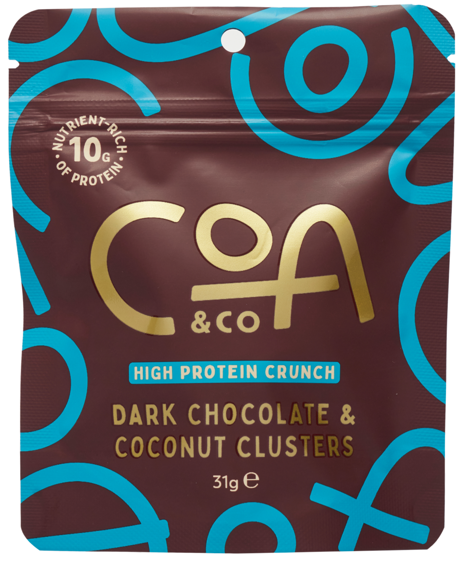 Dark Chocolate & Coconut Clusters,  31gm