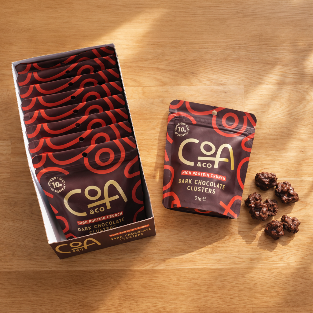 COA & Co — Dark Chocolate Protein Clusters (10-Pack Box)